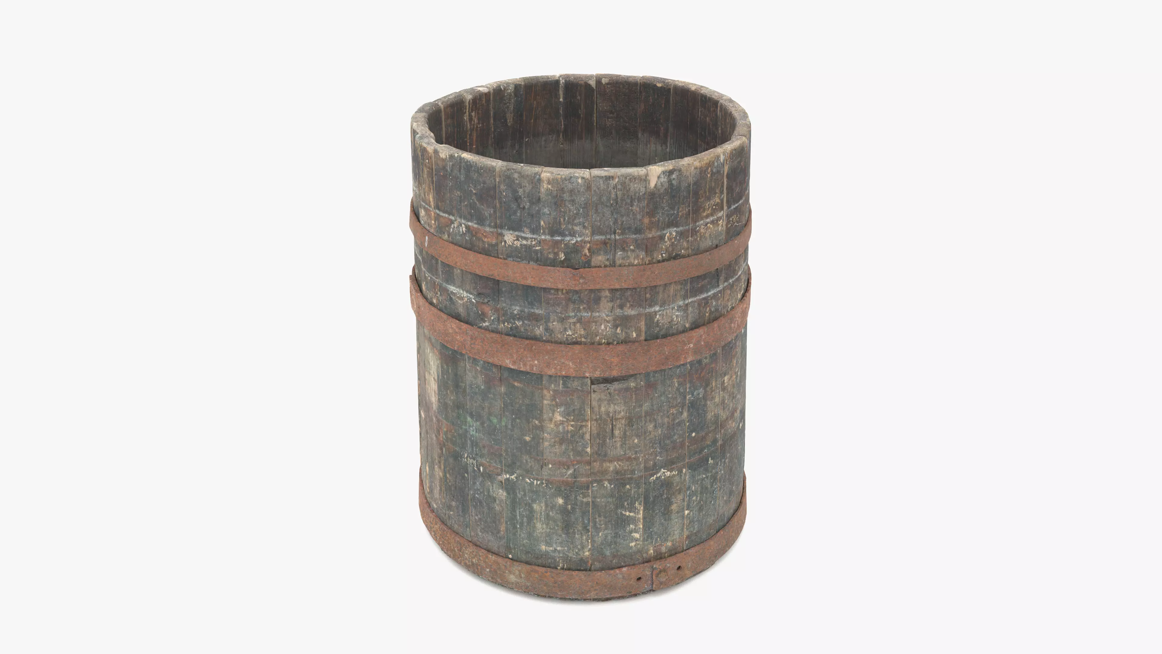 Modular Vat Barrel Low-poly 3D model_0