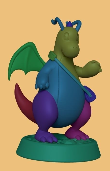Dragonite dragon figurine 3D print model_4
