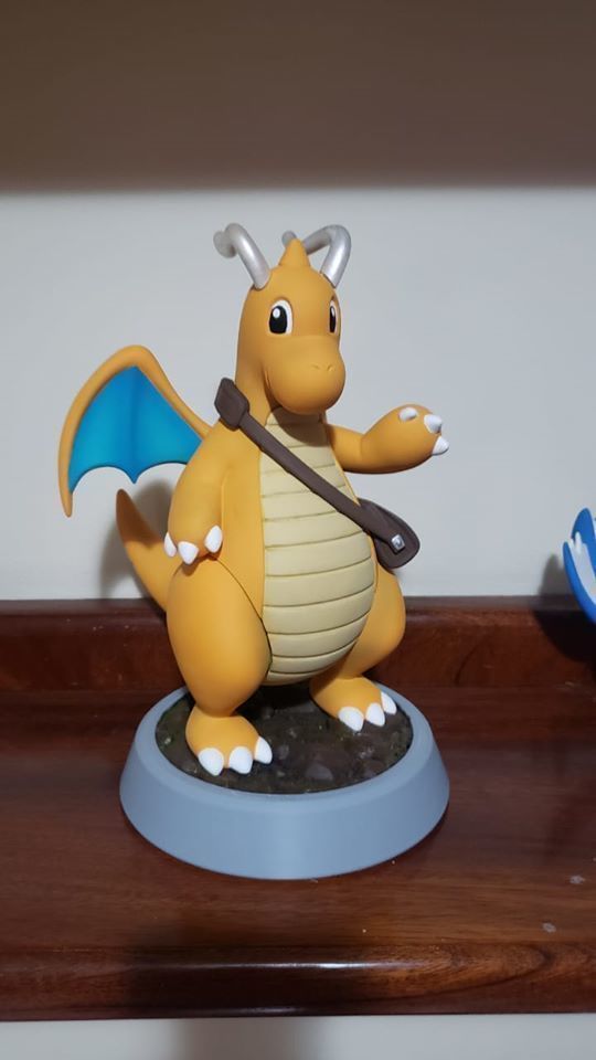 Dragonite dragon figurine 3D print model_2