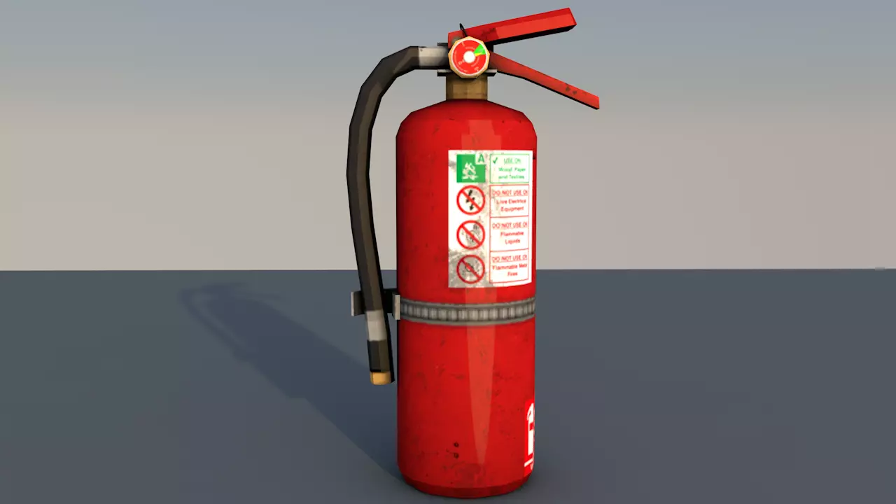 Fire Extinguisher  Low-poly 3D model_0