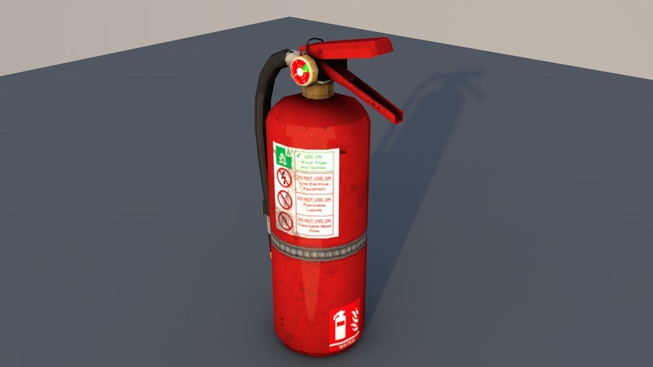 Fire Extinguisher  Low-poly 3D model_1