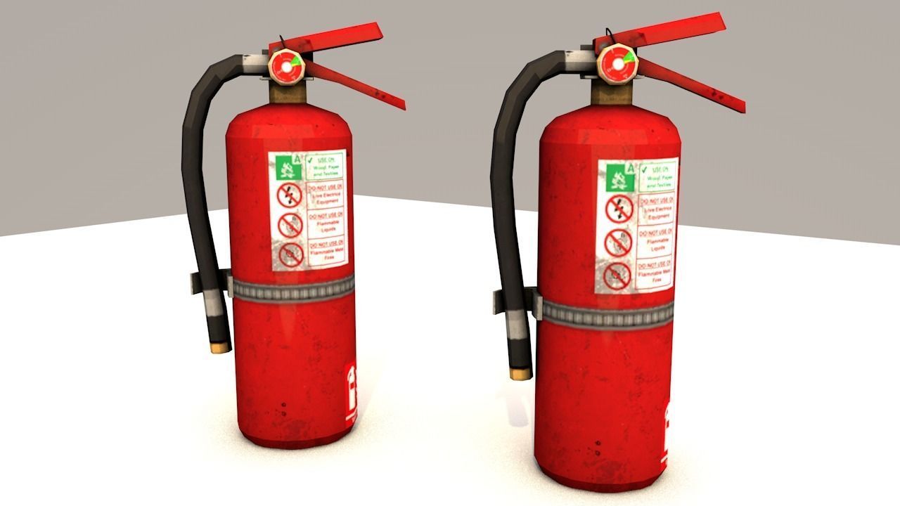 Fire Extinguisher  Low-poly 3D model_10