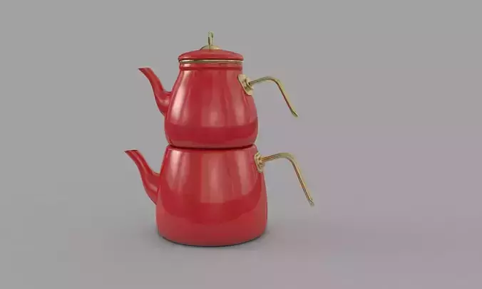 Teapot Enamel Classical 3D model