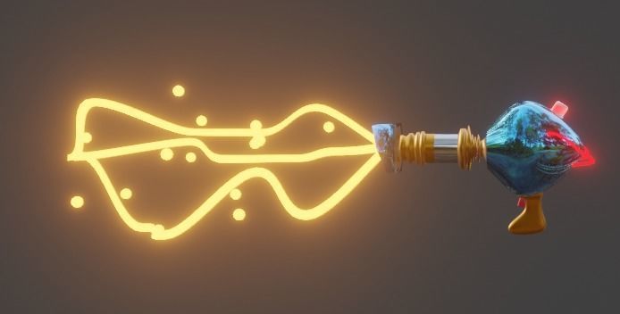 Gun beam Low-poly 3D model_8