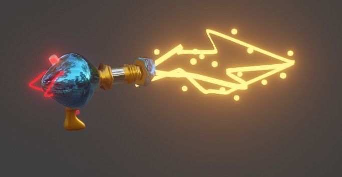 Gun beam Low-poly 3D model_10