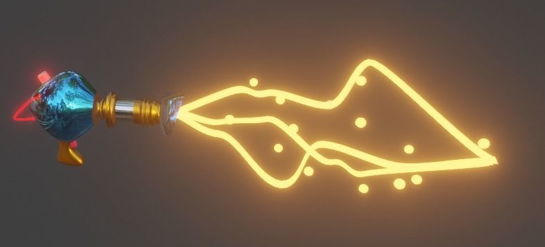 Gun beam Low-poly 3D model_4