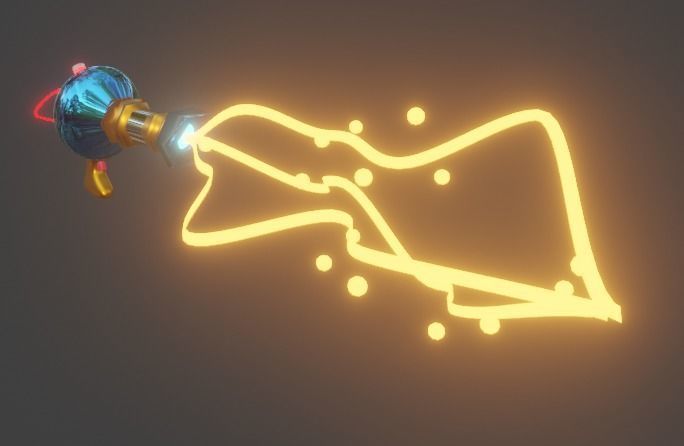 Gun beam Low-poly 3D model_5