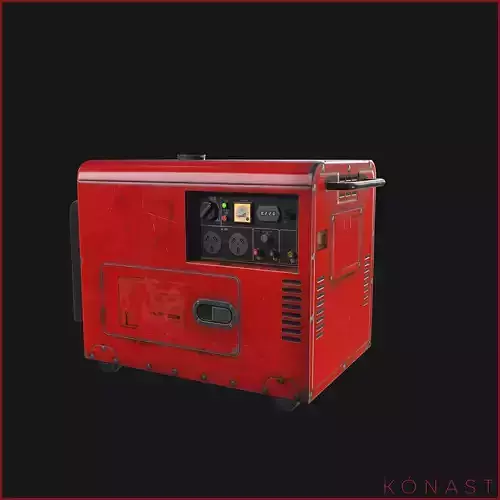 Diesel Generator Low-poly 3D model