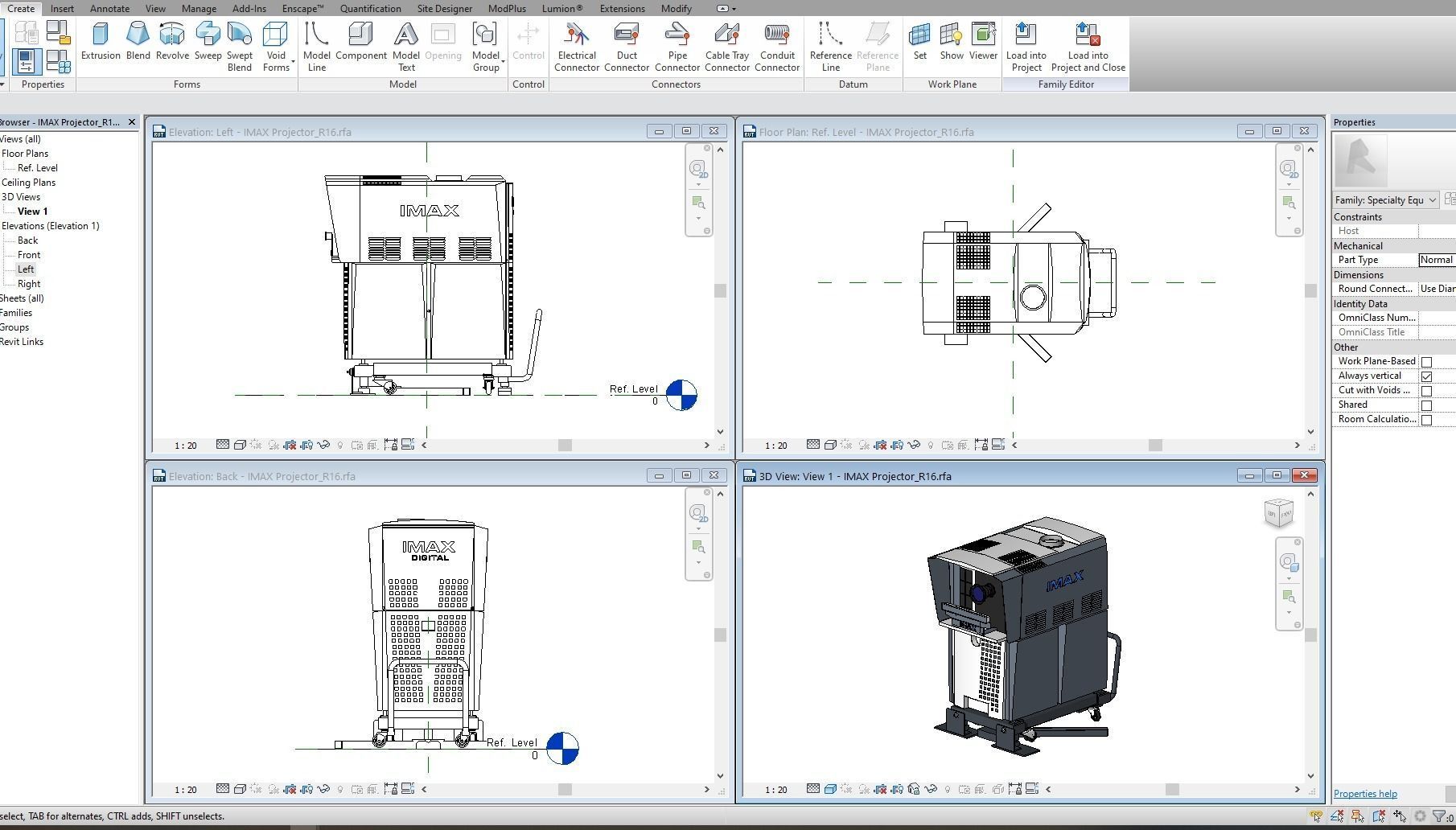 IMAX Projector 3D model_6