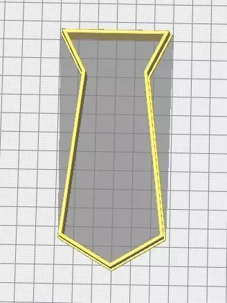 Cookie-cutter tie Free 3D print model
