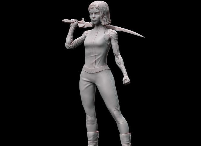 ALITA BATTLE ANGEL BUST 3D print model
