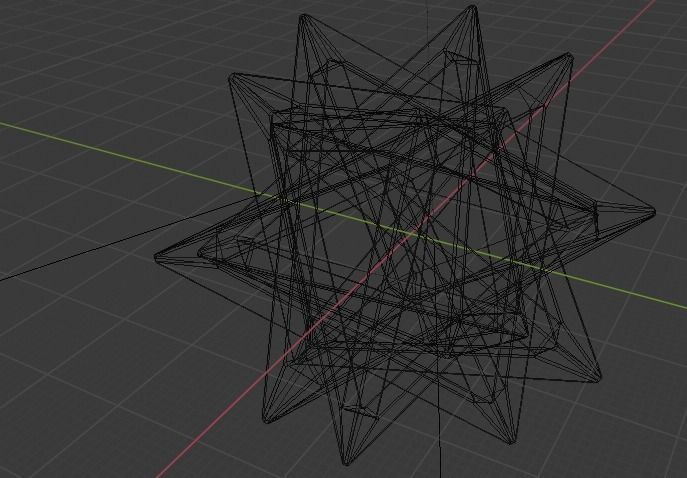 Tetrahedron 5 Star  3D print model_5