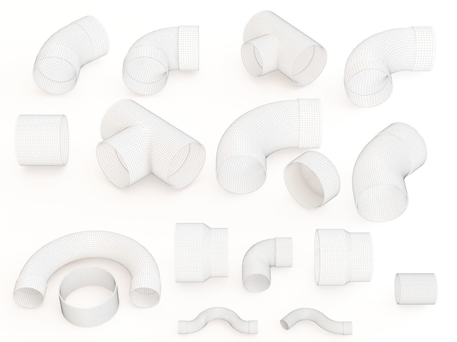 Pipe fitting vol 16 3D model_1