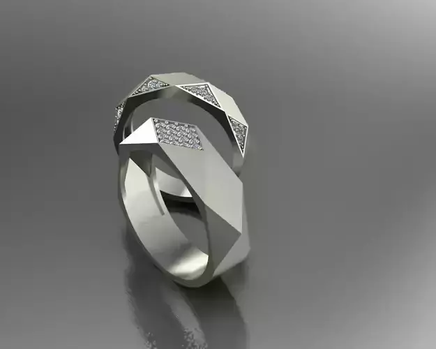 Jewelry Wedding Rings Sets 3D print model
