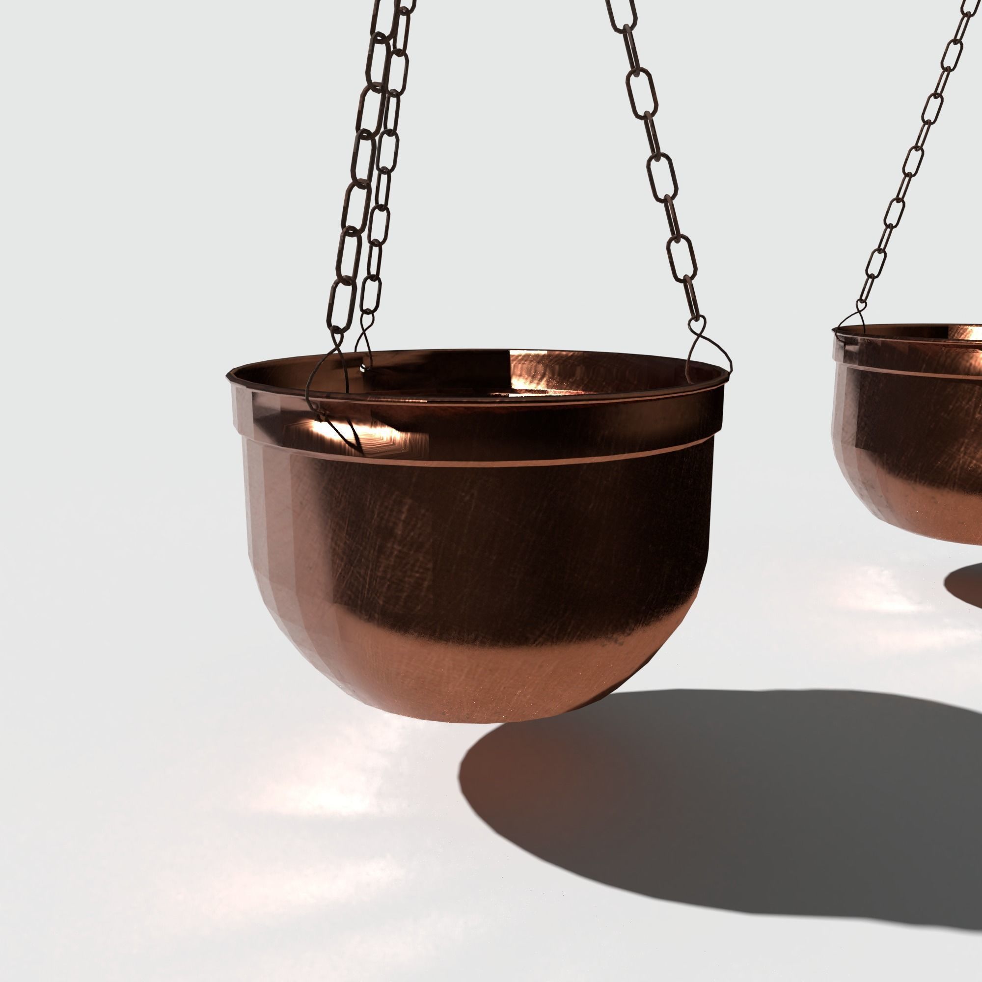 PBR Scales balance scale with two bowls 3D model_5