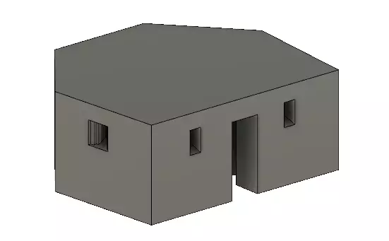 Type 24 Pill Box for OO Gauge Model Railway 3D print model_0