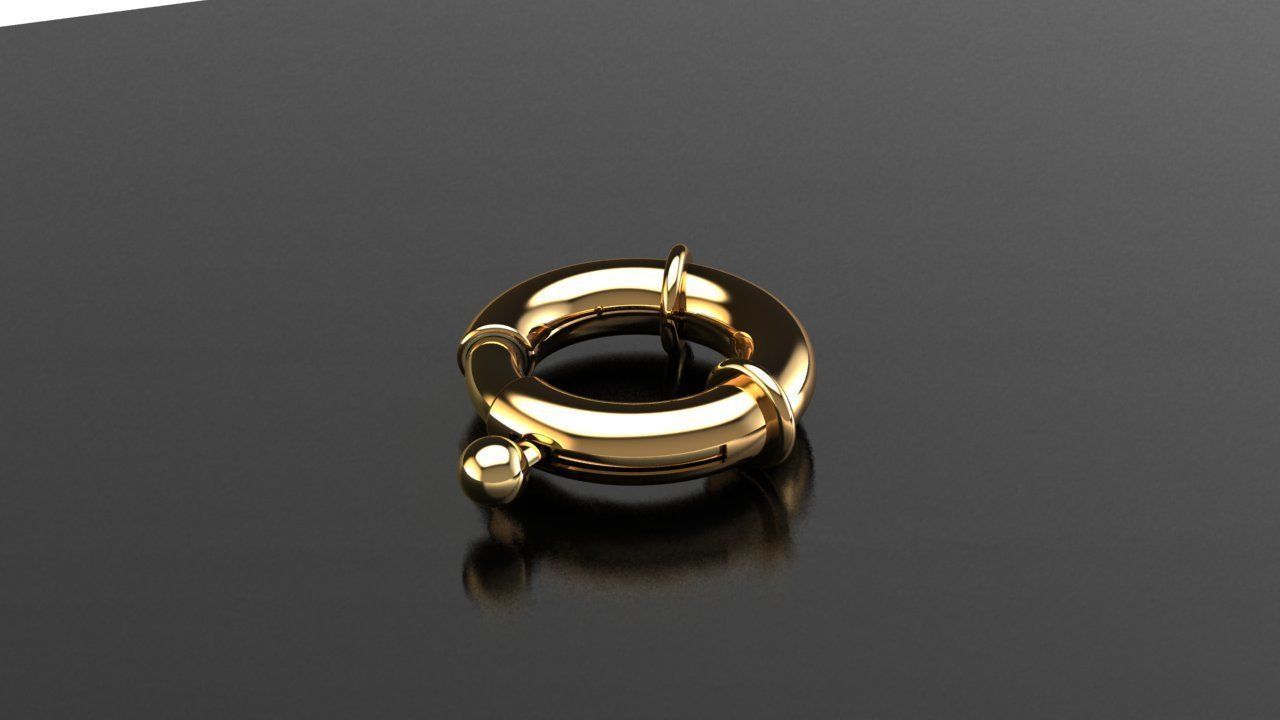 Lock chain bracelet wristband LOBSTER CLASPS parrot lock 3D print model_2