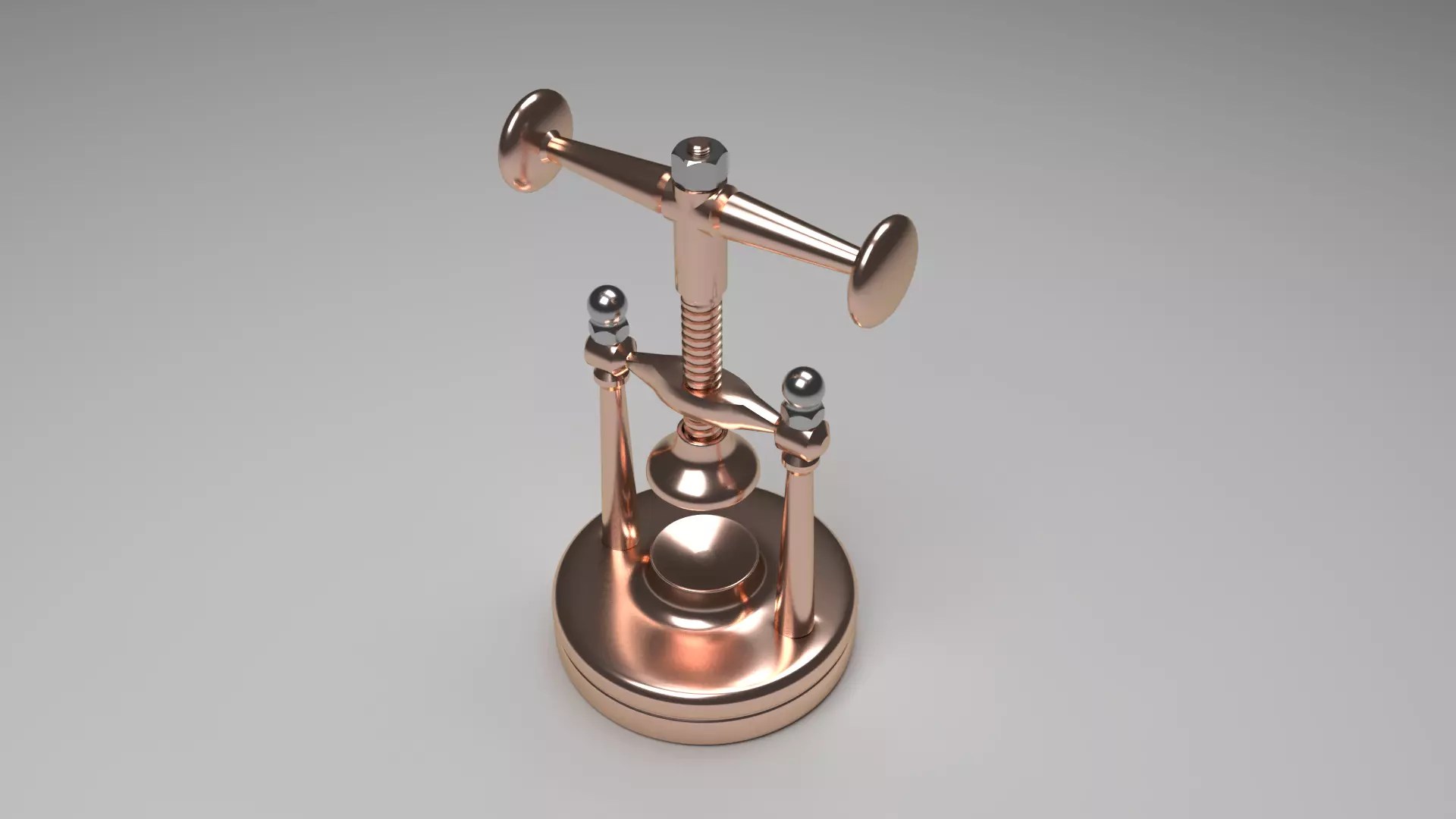 Nutcracker copper lever 3D model_0