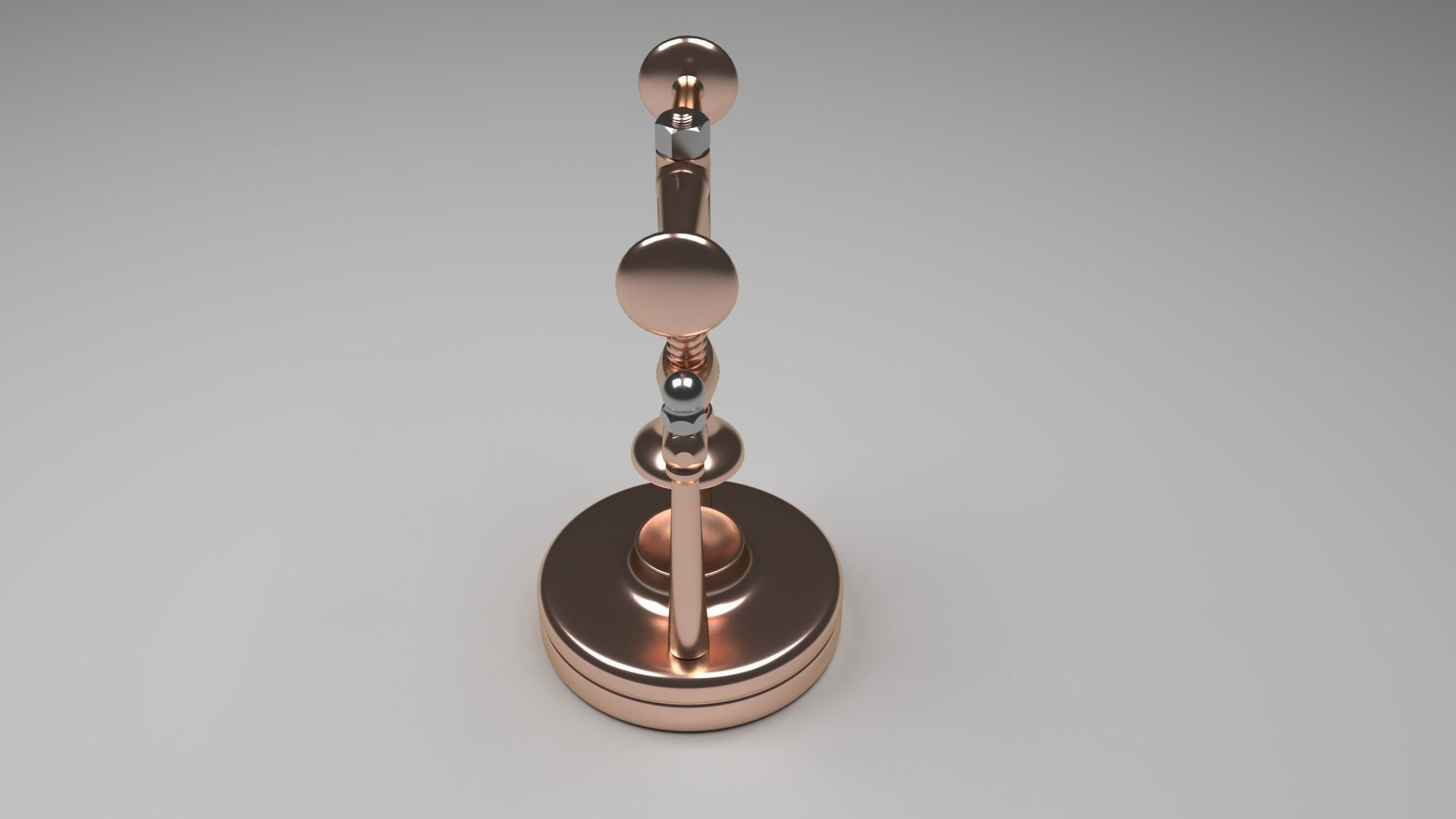 Nutcracker copper lever 3D model_2