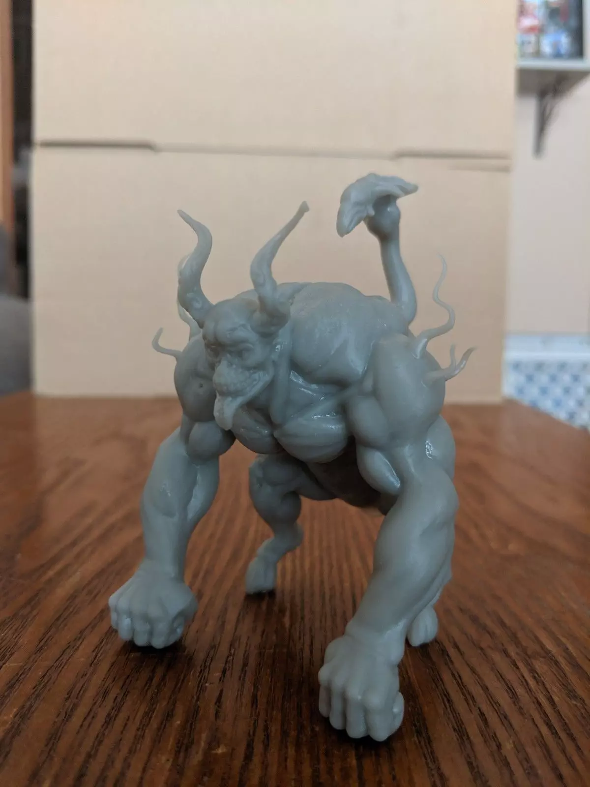 4 eyes toy of demon on table 3D print model