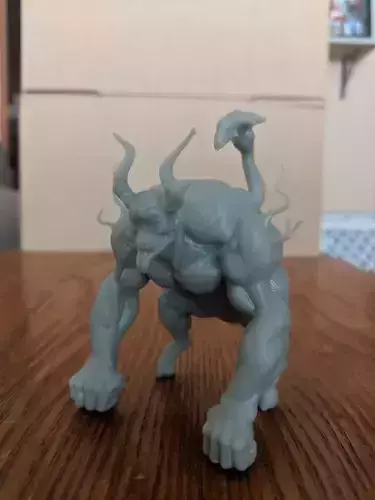 4 eyes toy of demon on table 3D print model