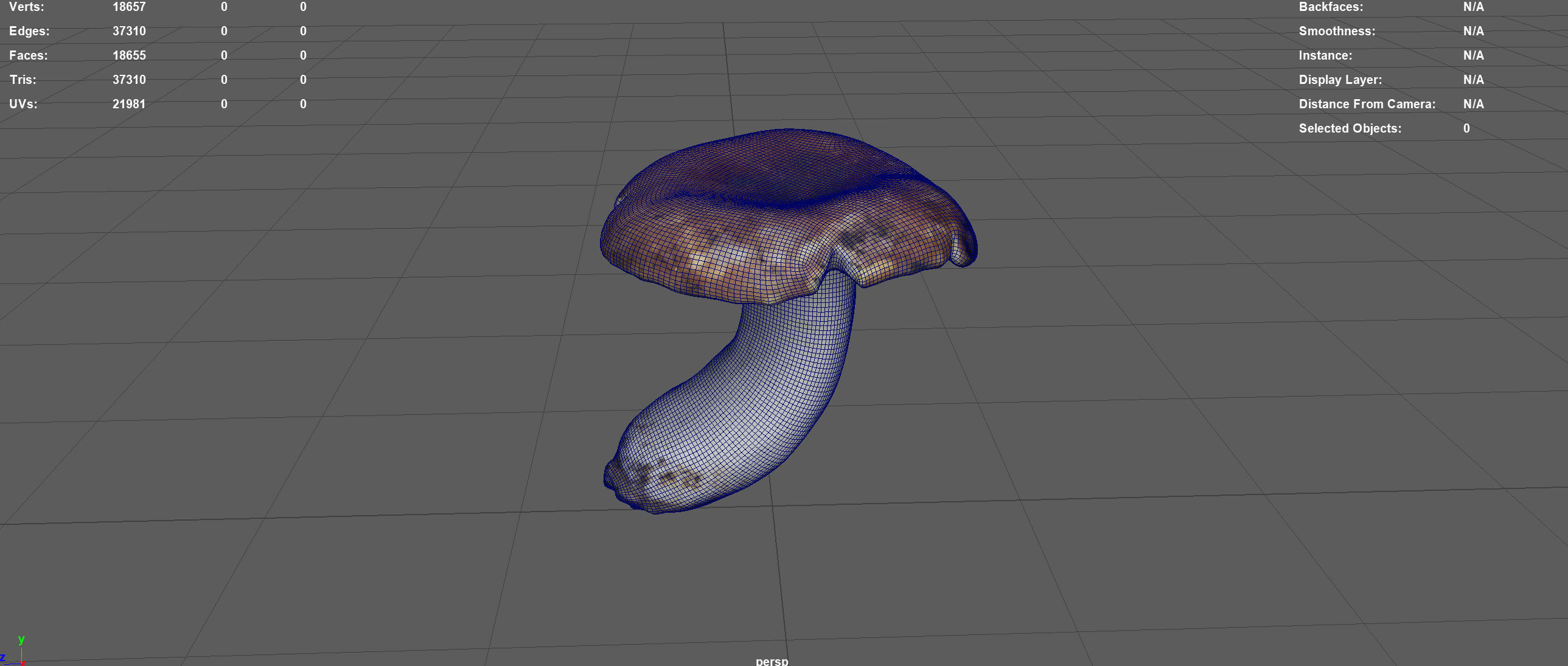 BOLETUS mushroom Low-poly 3D model_6
