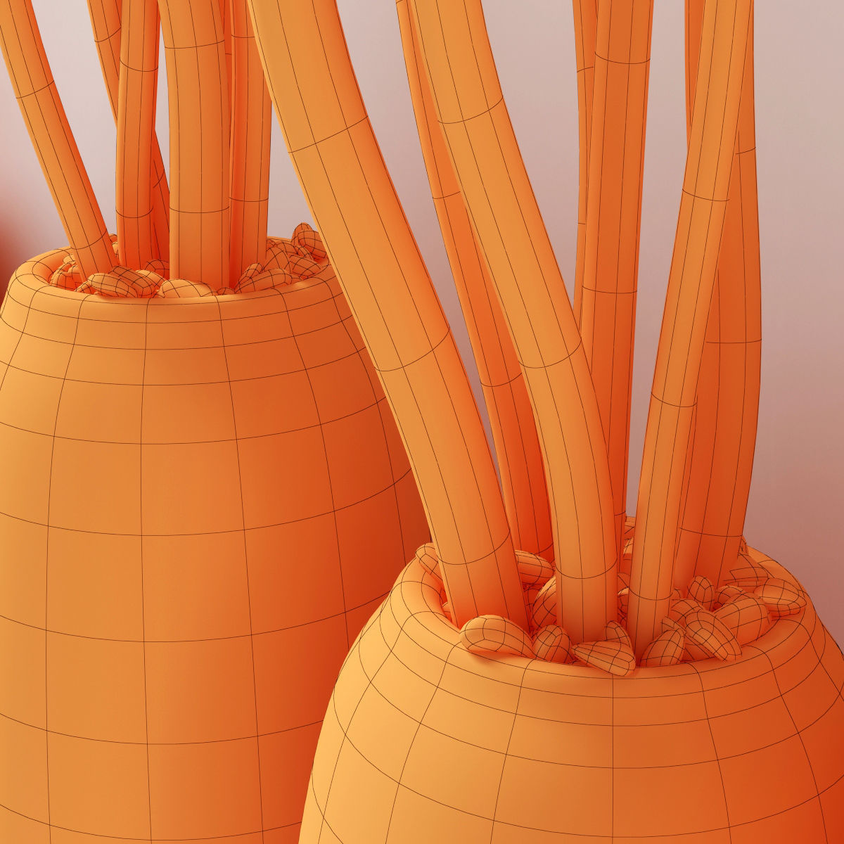 Dry branc vase decor n4 3D model_9