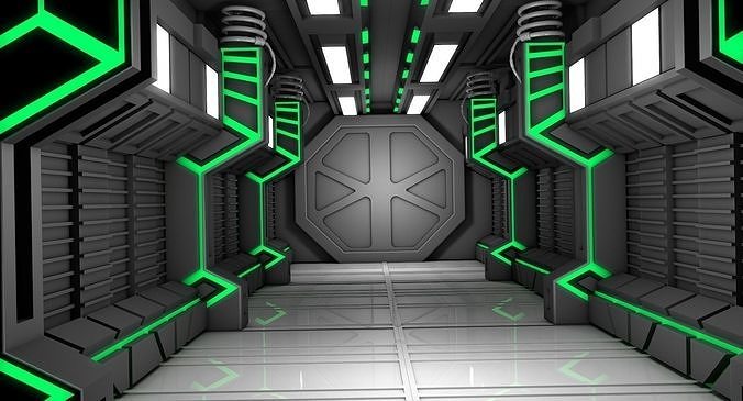 Sci Fi Corridor 3D model