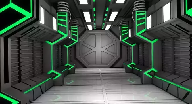 Sci Fi Corridor 3D model