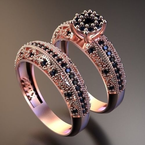 ring and back ring 3D print model