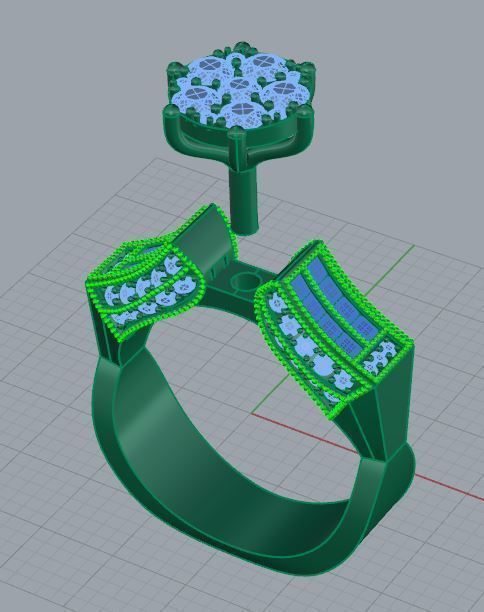 Jewelry Ring 3D print model_1
