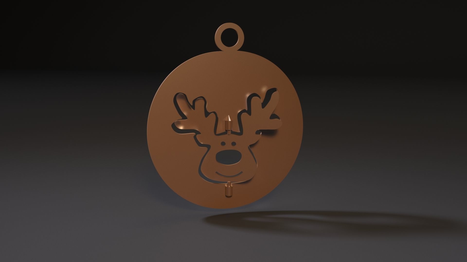 Christmas toy deer 3D print model_1