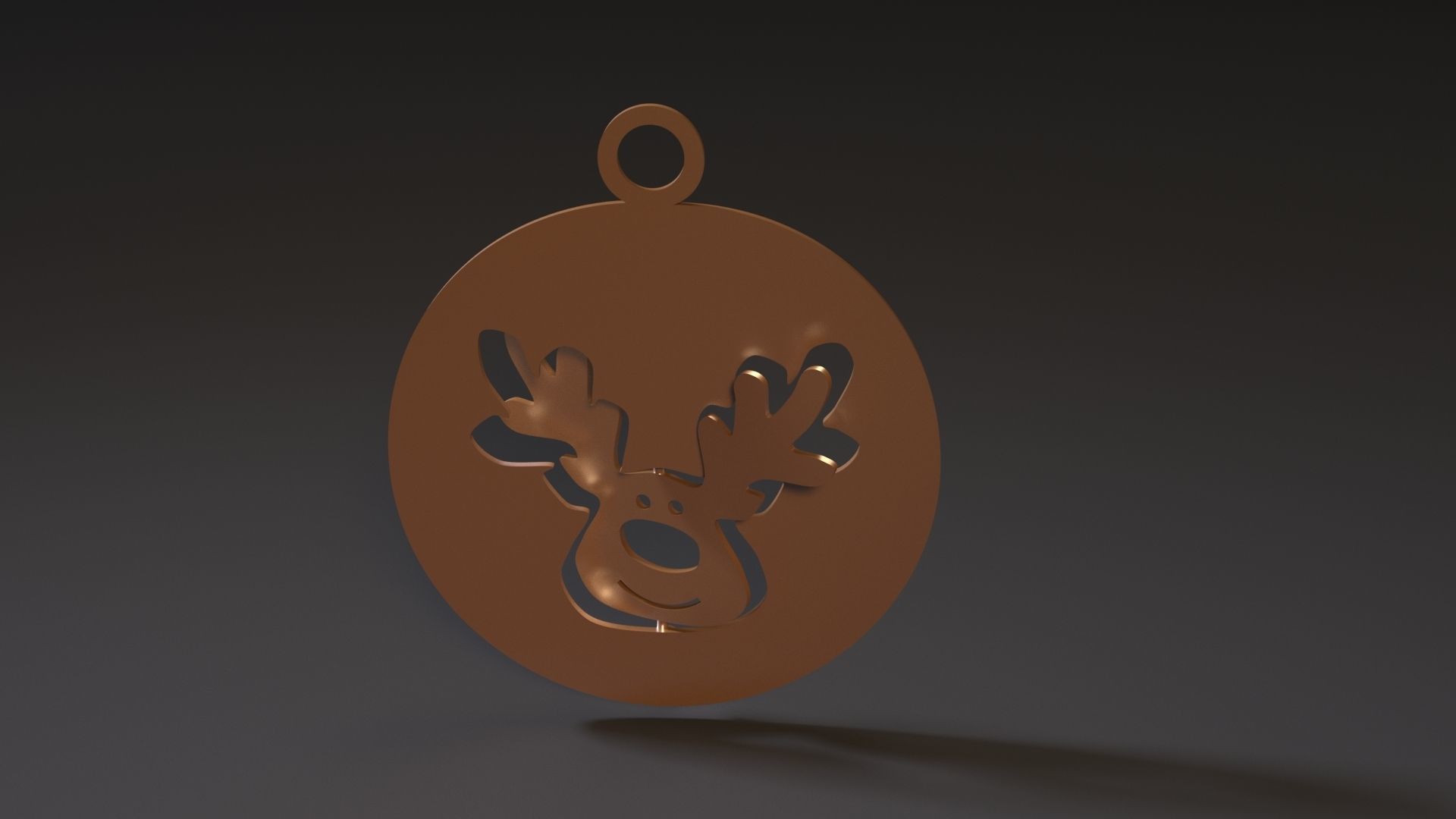 Christmas toy deer 3D print model_5