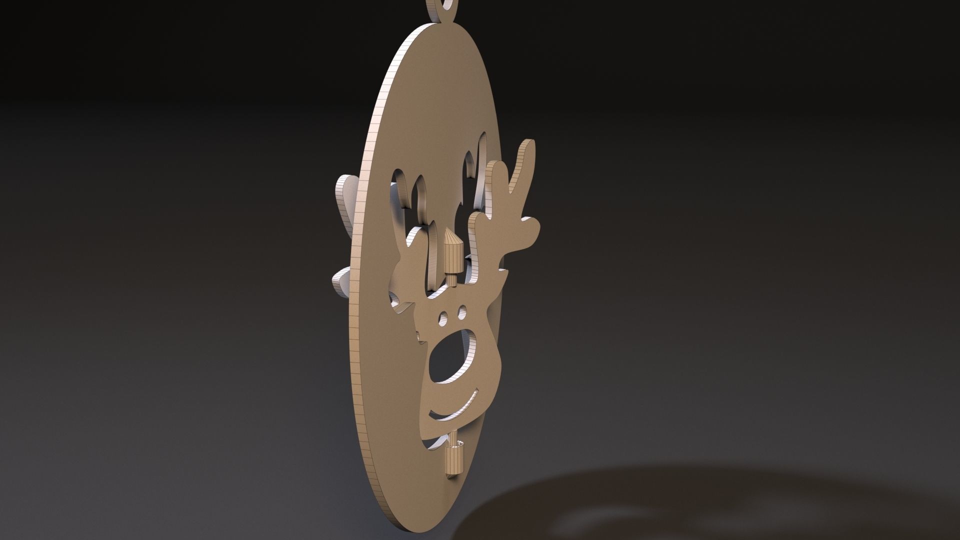 Christmas toy deer 3D print model_6