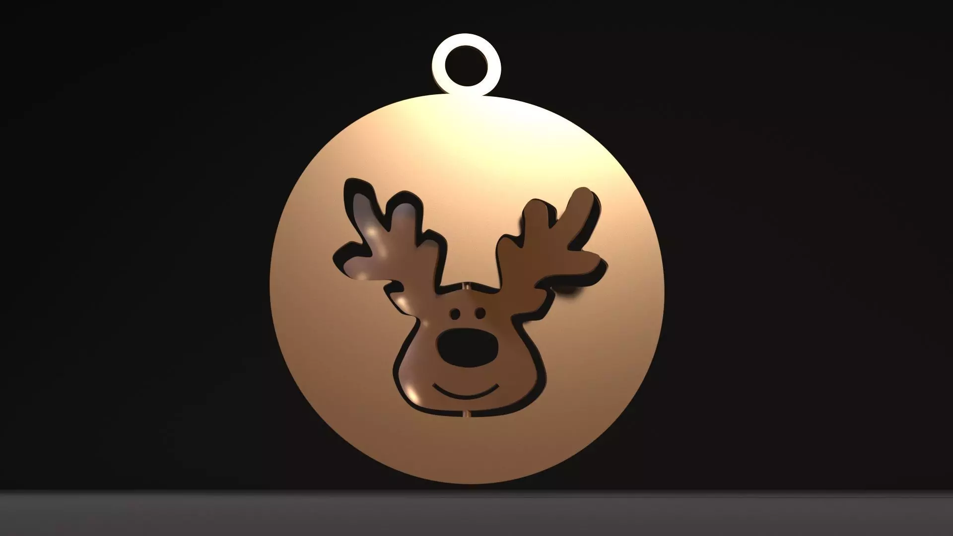 Christmas toy deer 3D print model_0