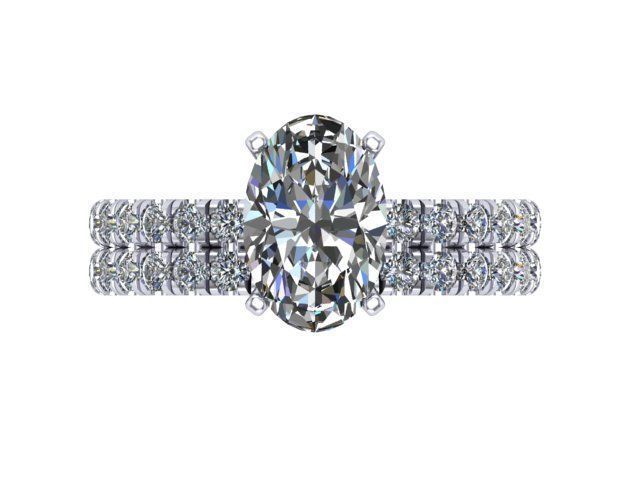 Oval Ring  3D print model_3