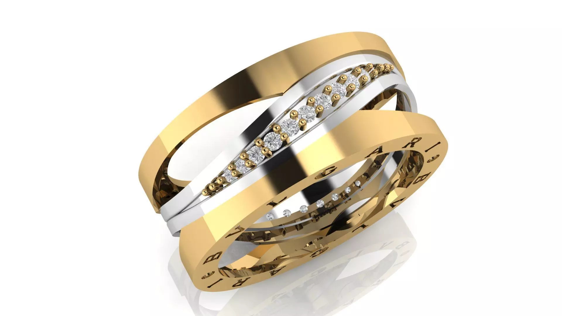 bvlgari ring Free 3D print model