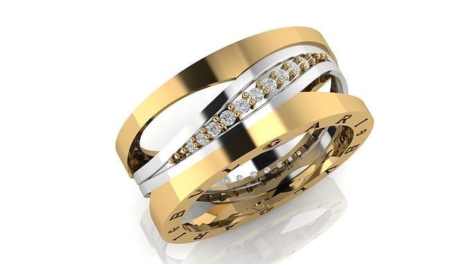 bvlgari ring Free 3D print model