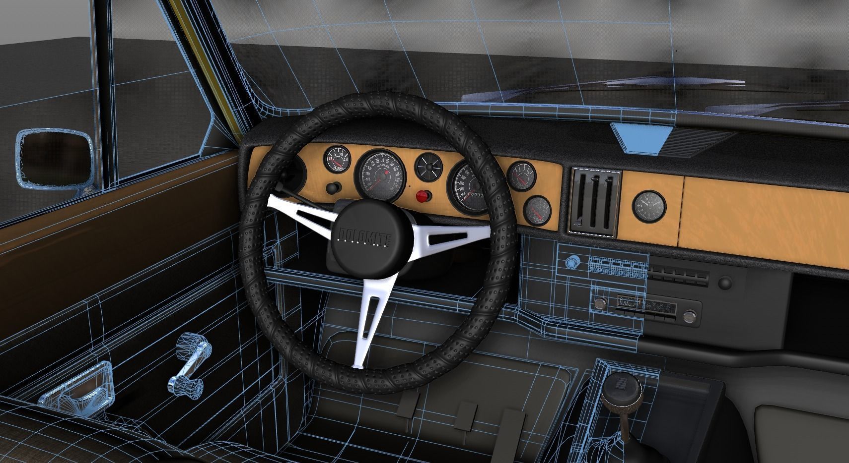 TRIUMPH DOLOMITE SPRINT MK1 1977 3D model_9