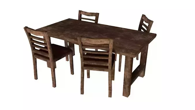 Wooden Table Set