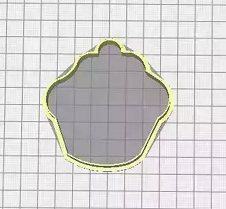 Cookie-cutter cake 3D print model