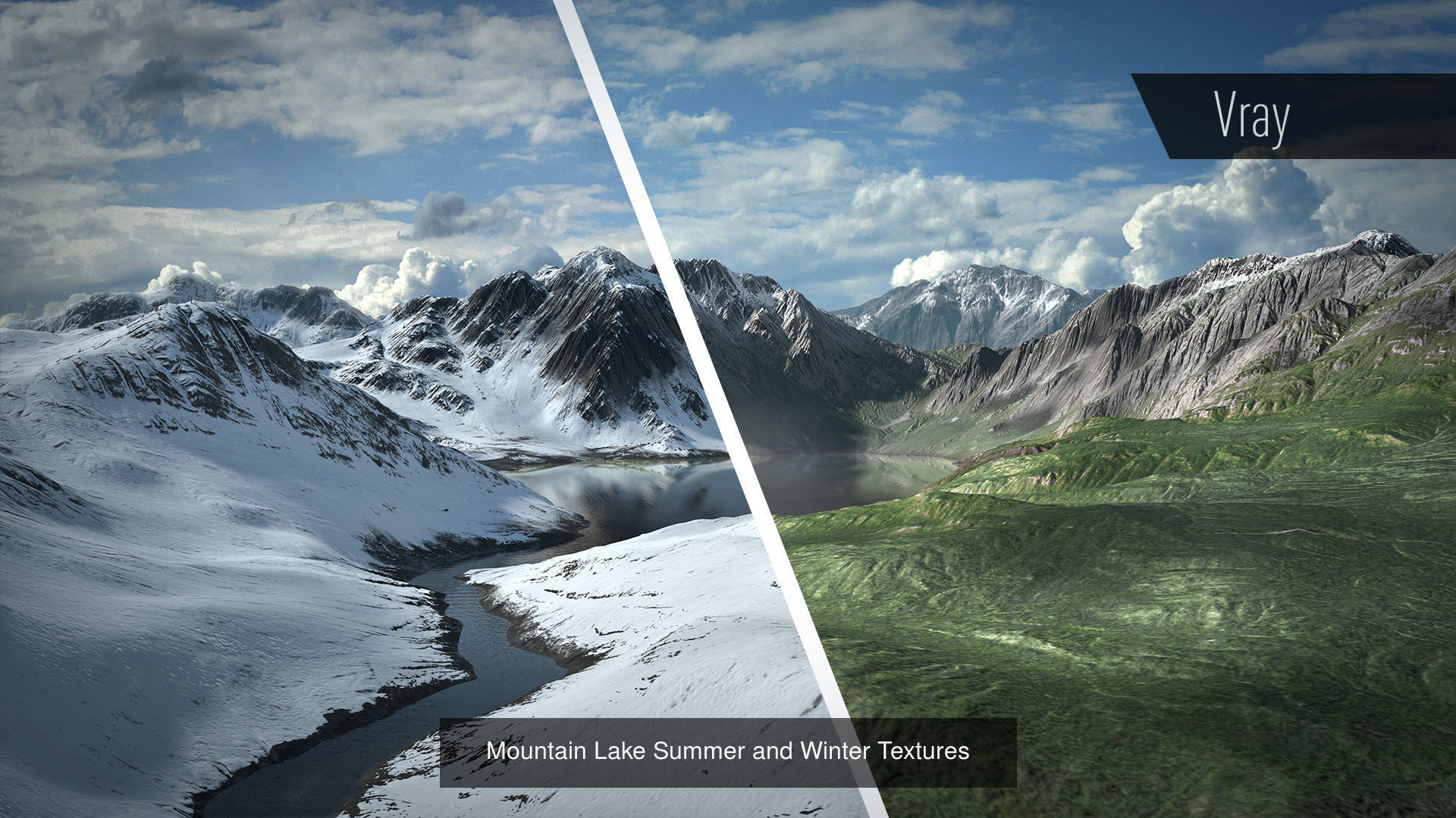 Mountain Pack Summer and Winter 3D Model Collection_4