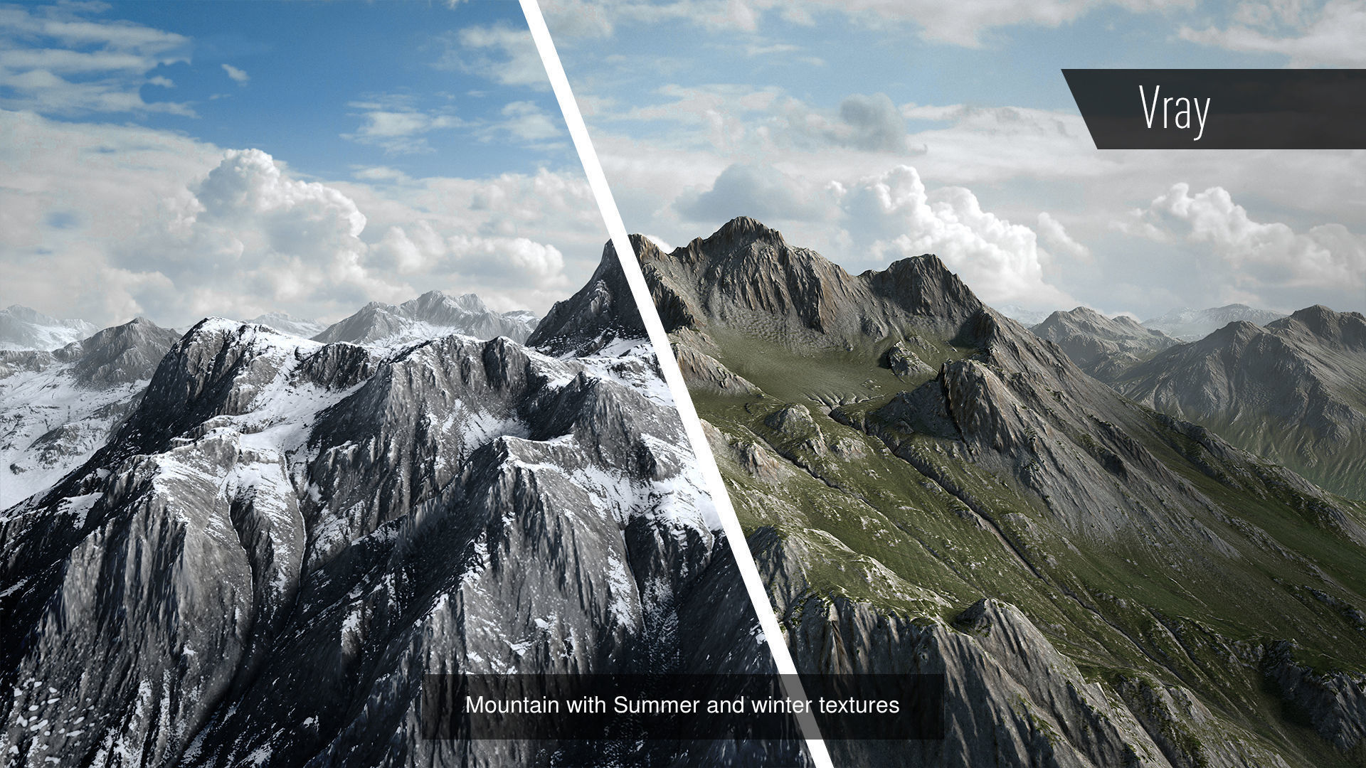 Mountain Pack Summer and Winter 3D Model Collection_5
