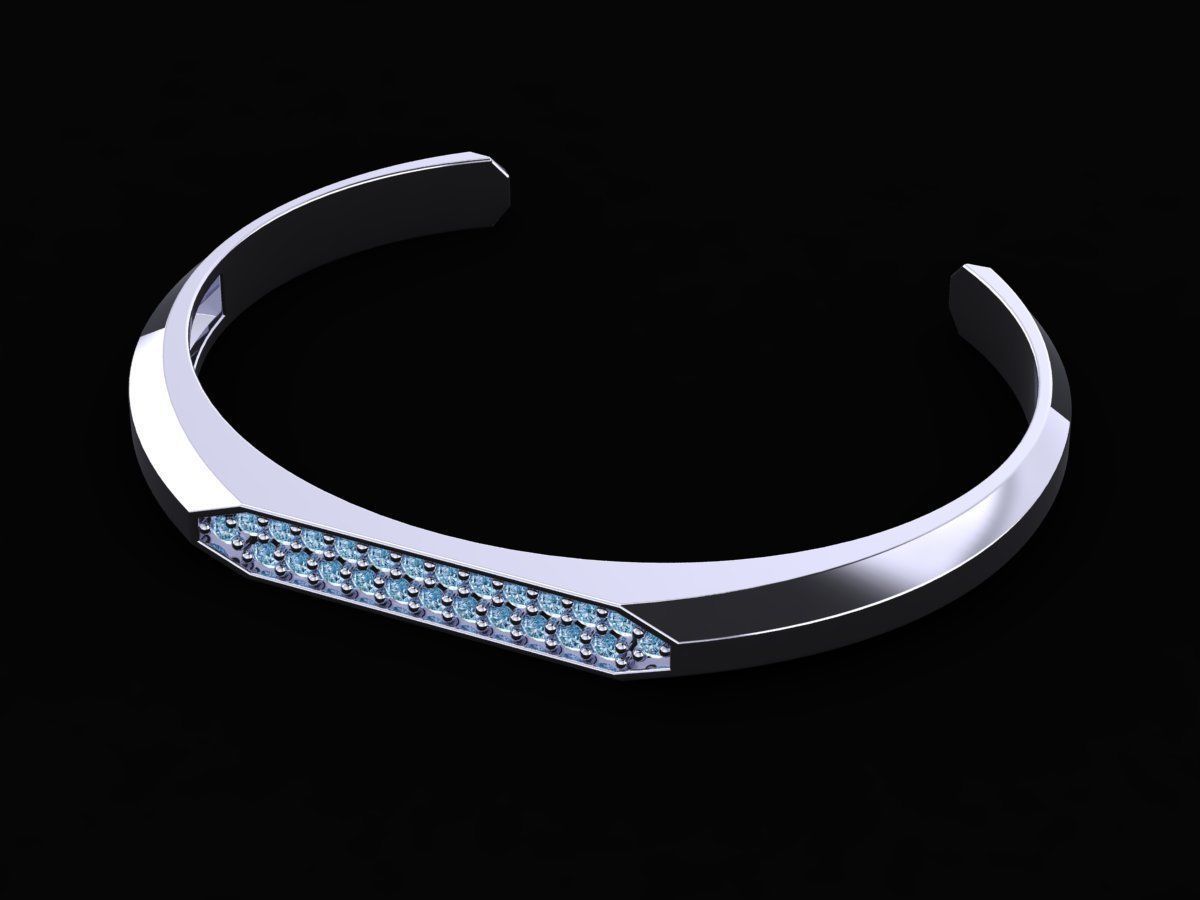 Men Bracelet 02 3D print model_8