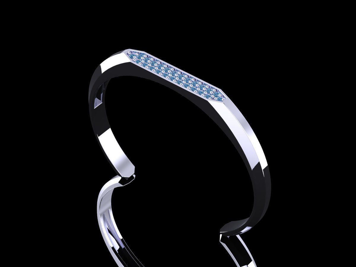 Men Bracelet 02 3D print model_7