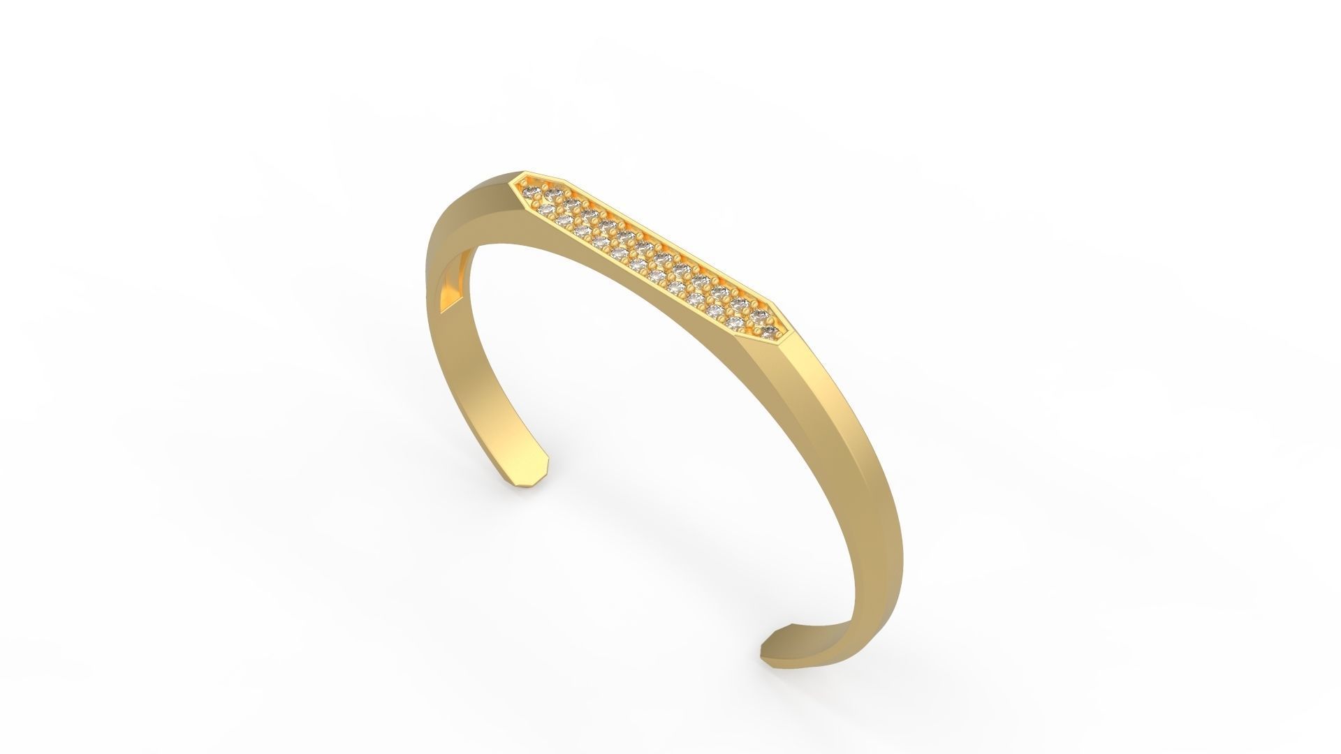 Men Bracelet 02 3D print model_1