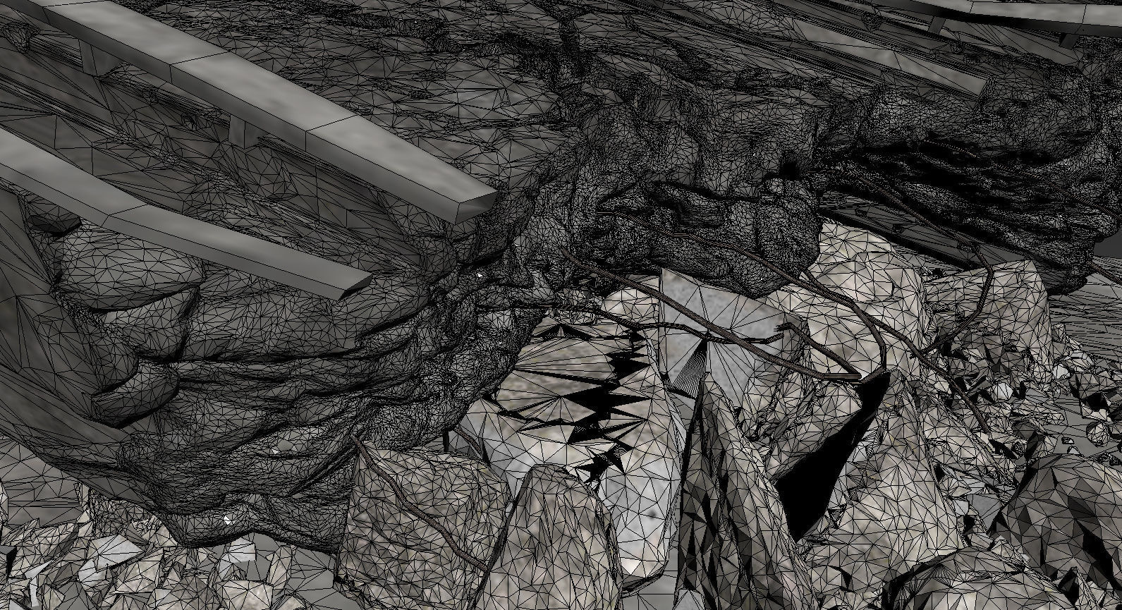 Bridge Damaged Element 3D model_9