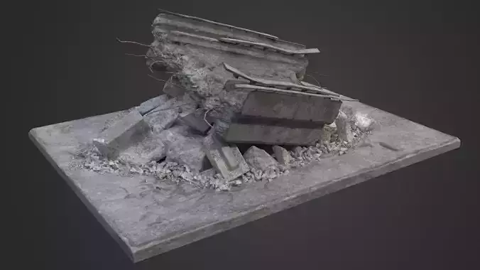 Bridge Damaged Element 3D model