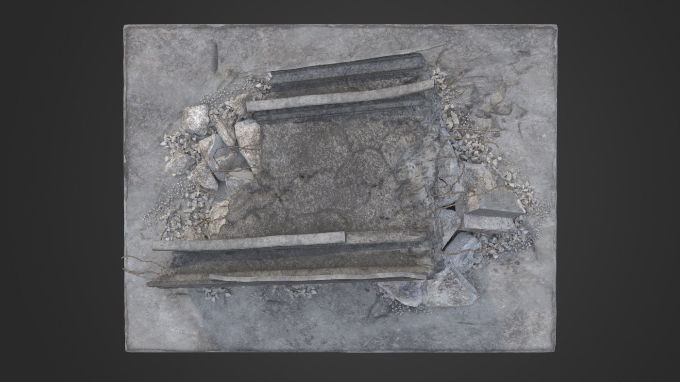 Bridge Damaged Element 3D model_4