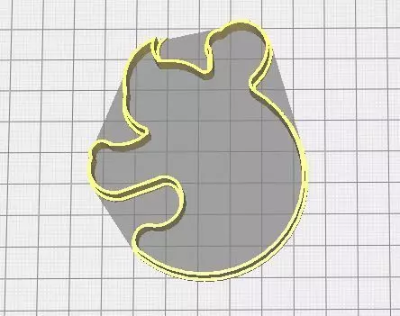 Cookie-cutter ghost 3D print model_0